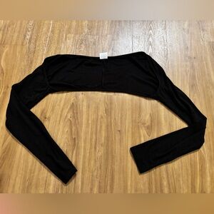 Black Long Sleeve Bolero